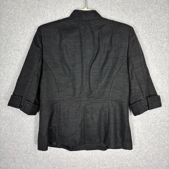Anne Klein Black Textured Blazer - Picture 5 of 11